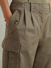 Reiss Indie Schmal zulaufende Combat-Hose aus Baumwollmix - Bild 3 von 5