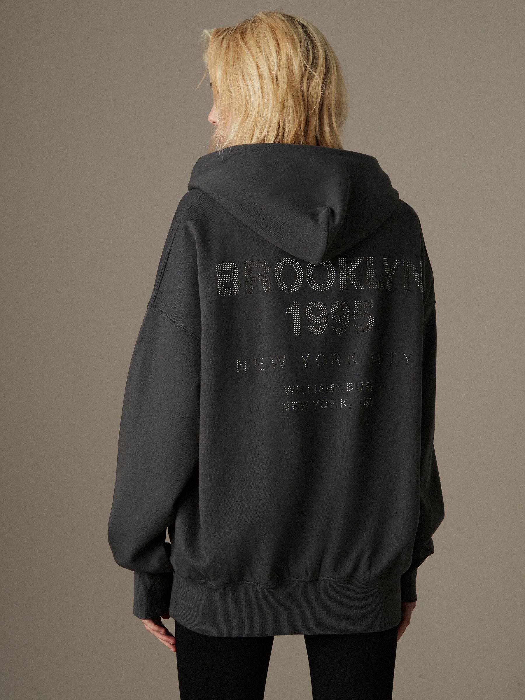 Grayscale longline hoodie sales