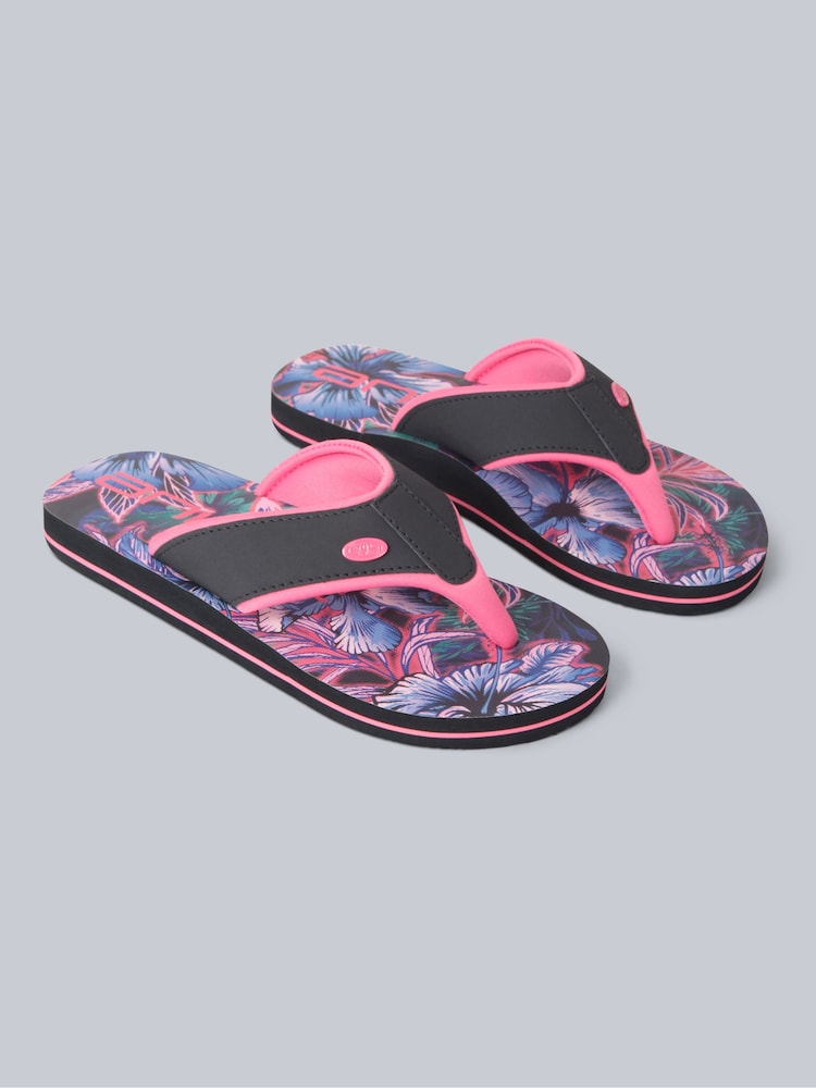 Animal Pink Kids Swish Flip Flops - Image 1 of 5
