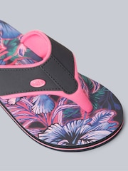 Animal Pink Kids Swish Flip Flops - Image 4 of 5