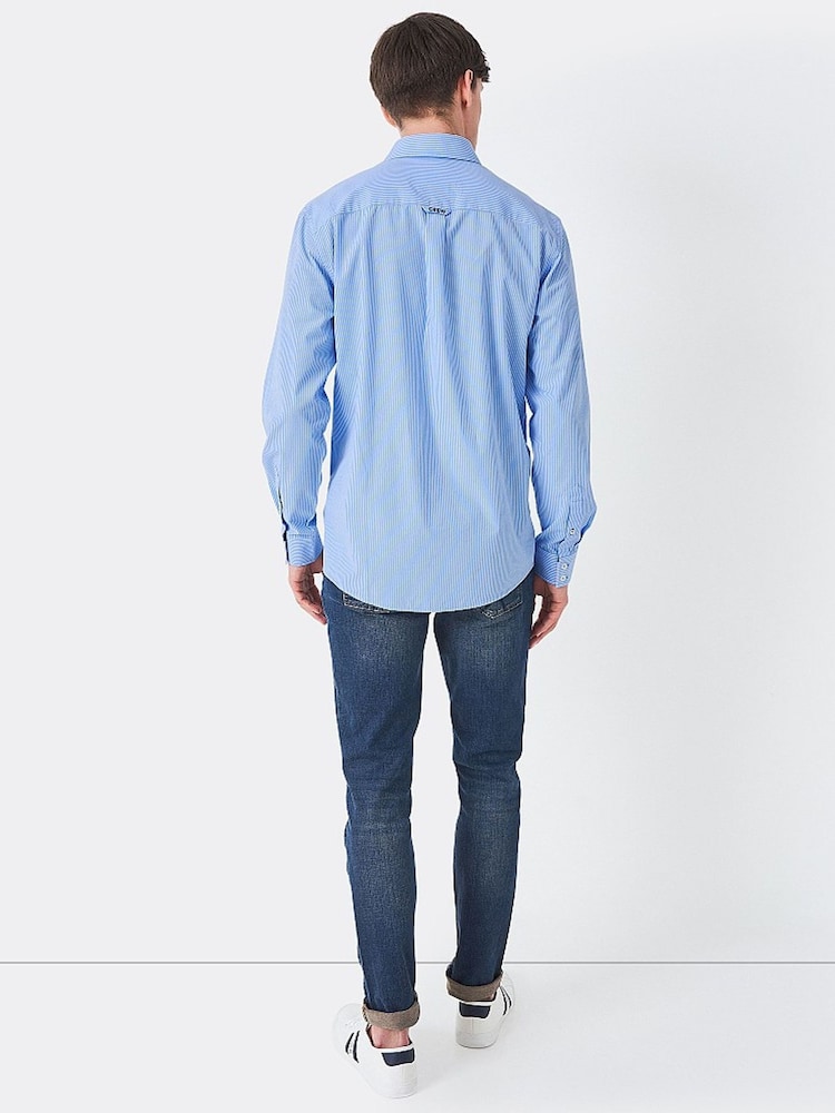 Рубашка из 100% хлопка в полоску Crew Clothing Heritage - Изображение 2 из 4