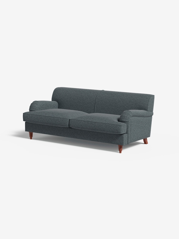 MADE.COM Basket Weave Teal Green Orson 3 Seater Sofa - Image 1 of 3