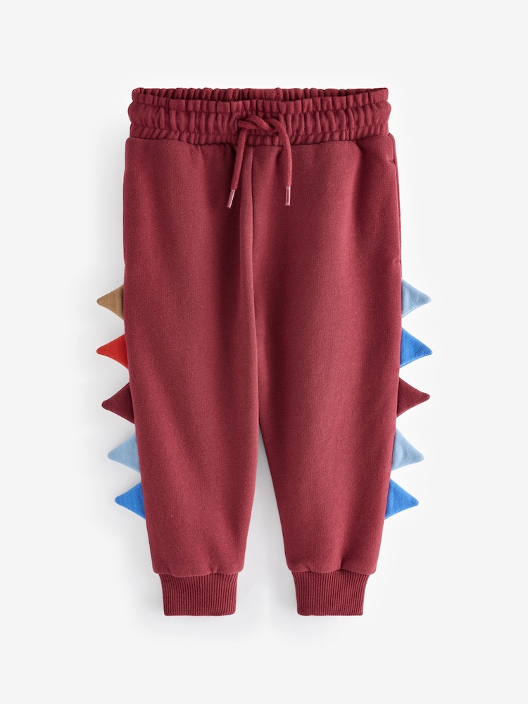 Burgundy Red Dinosaur Spikes Crew Sweatshirt And Joggers Set (3mths-7yrs) - Image 9 of 12