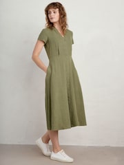 Seasalt Cornwall Green Carved Wood Dress - Image 1 of 5