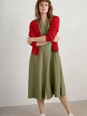 Seasalt Cornwall Green Carved Wood Dress - Image 3 of 5