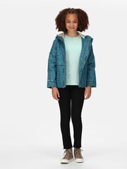 Regatta Blue Kids Bambee Waterproof Jacket - Image 3 of 8