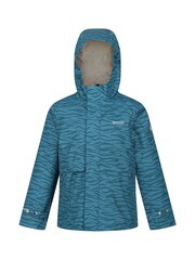 Regatta Blue Kids Bambee Waterproof Jacket - Image 5 of 8