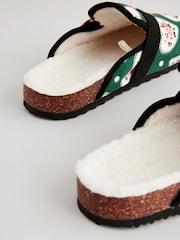 Cath Kidston Green Heart Mule Slippers - Image 4 of 5