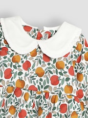 JoJo Maman Bébé Apple Collar Sweat 100% Cotton Dress - Image 3 of 3