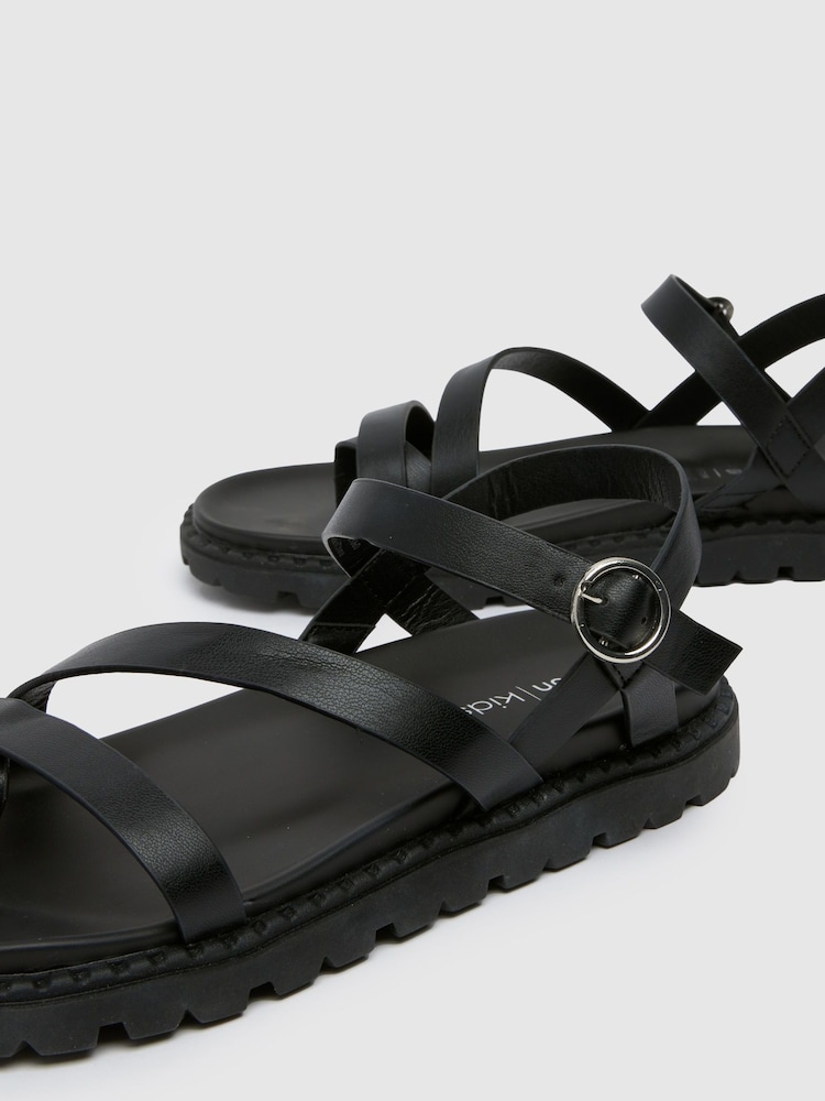 Schuh Youth Trula Strippy Sandals - Image 4 of 4
