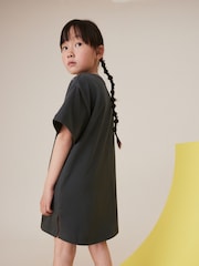 Charcoal Grey Rolling Stones 100% Cotton T-Shirt Dress (3-16yrs) - Image 2 of 6