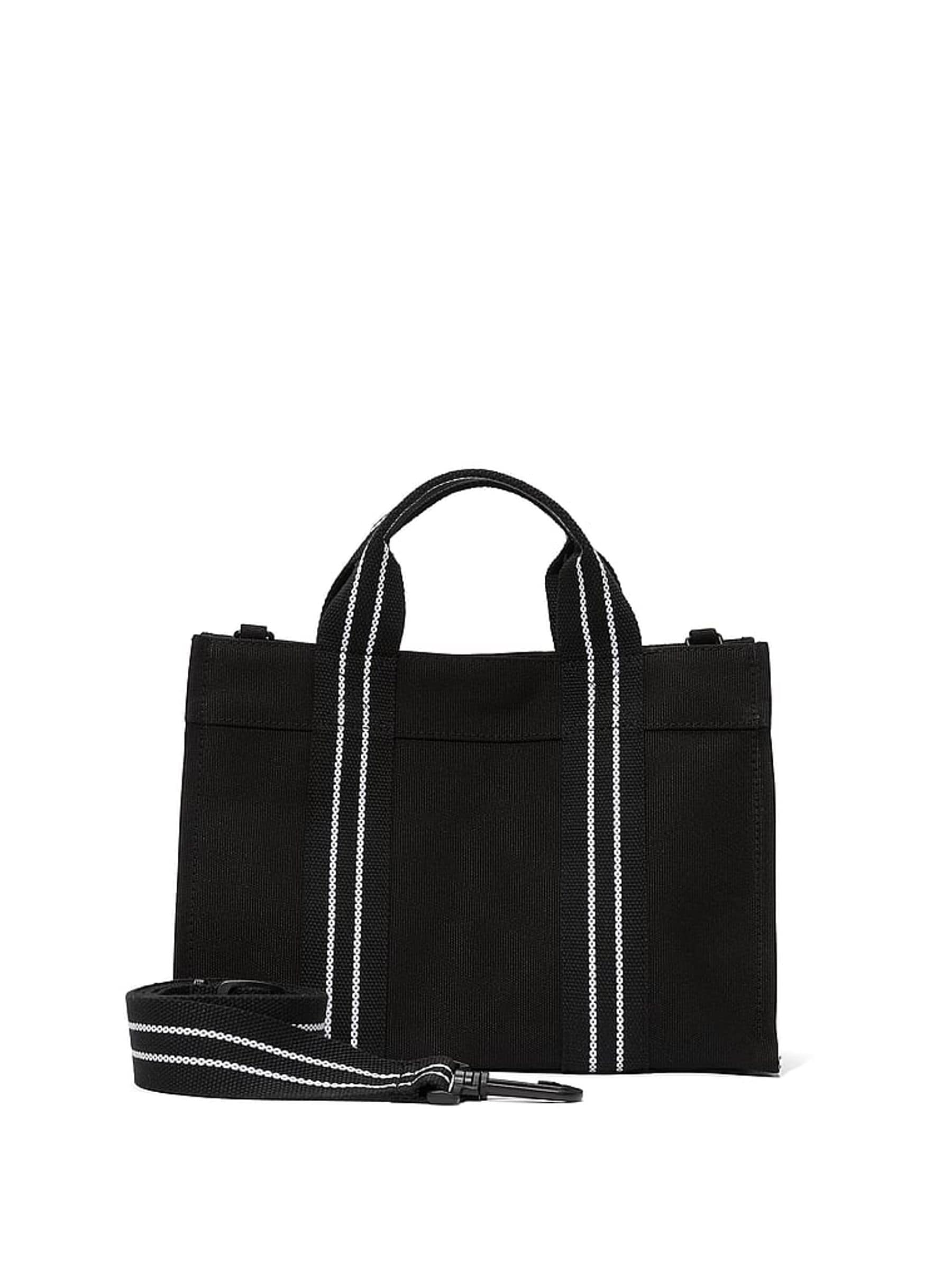 Buy Victoria s Secret PINK Pure Black Canvas Mini Tote Bag from Next Malta