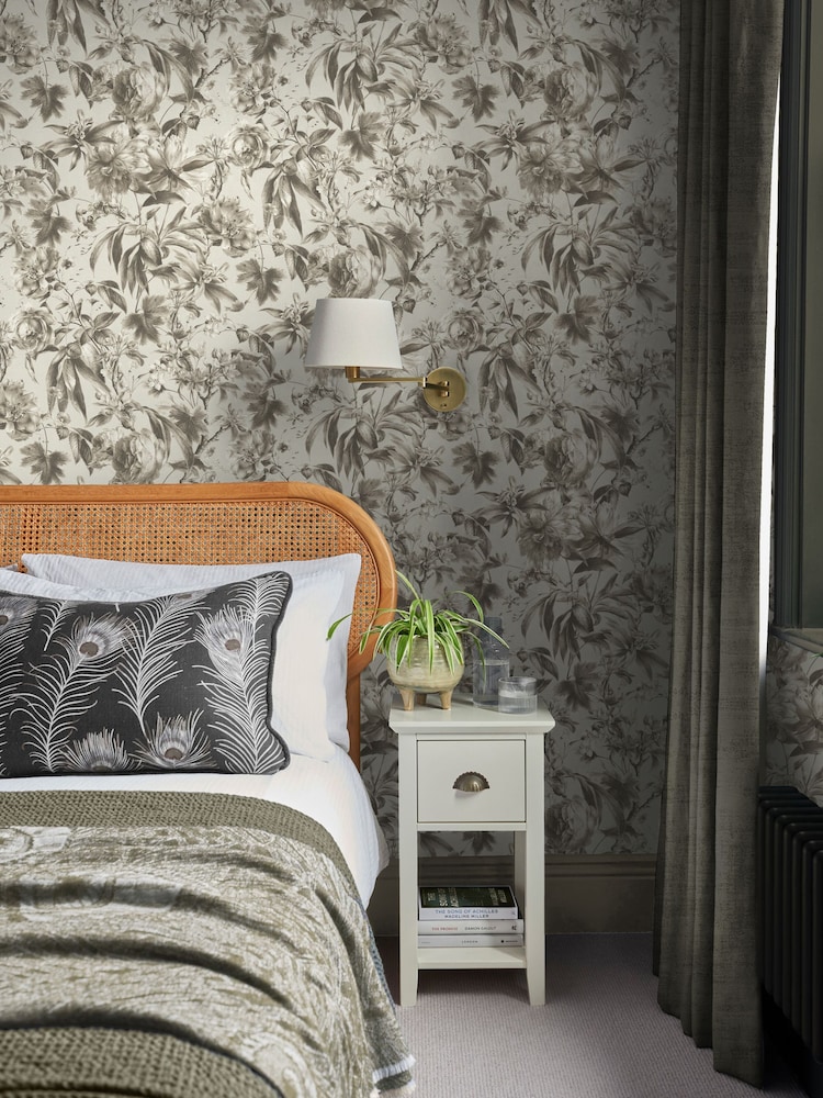 Graham & Brown Grey Arcane Garden Wallpaper - Image 1 of 3