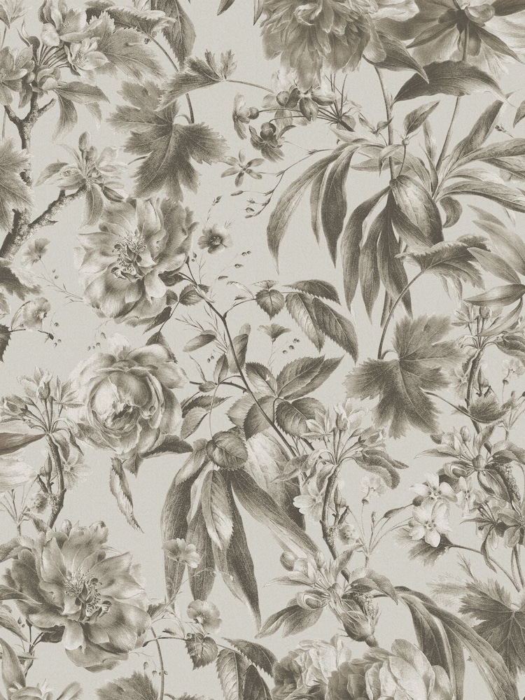 Graham & Brown Grey Arcane Garden Wallpaper - Image 2 of 3