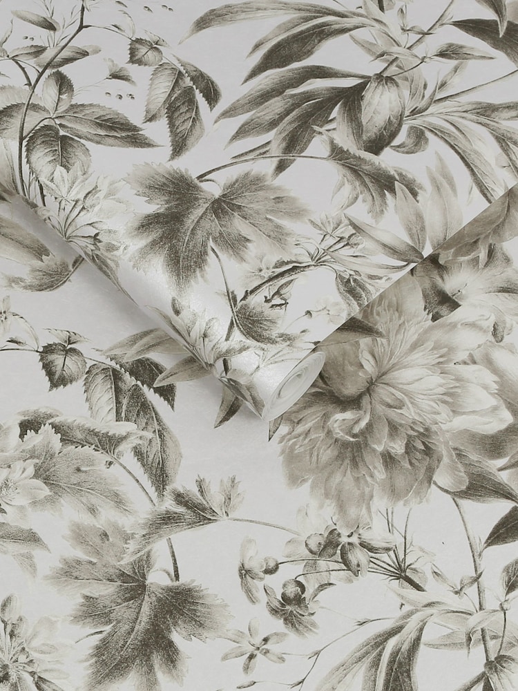 Graham & Brown Grey Arcane Garden Wallpaper - Image 3 of 3