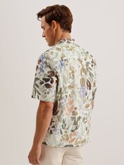 Ted Baker Cream Moselle Floral Shirt - Image 2 of 6