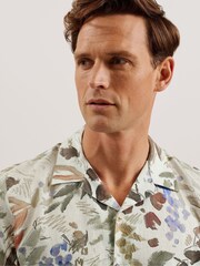 Ted Baker Cream Moselle Floral Shirt - Image 4 of 6