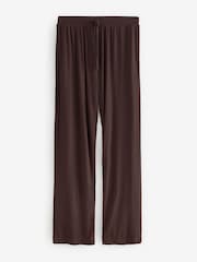 Schokoladenbraun - Gerippter Pyjama mit Knopfleiste - Bild 8 von 11