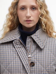 Barbour® Beige Check Cassidie Short Boxy Quilt Jacket - Image 5 of 7