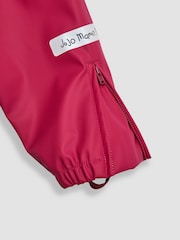 JoJo Maman Bébé Pink Berry 2 Piece Waterproof Trouser And Jacket Set - Image 10 of 10