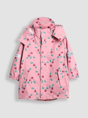 JoJo Maman Bébé Pink Berry 2 Piece Waterproof Trouser And Jacket Set - Image 5 of 10
