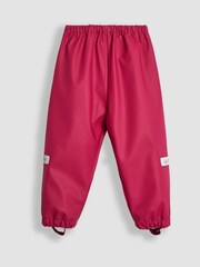 JoJo Maman Bébé Pink Berry 2 Piece Waterproof Trouser And Jacket Set - Image 9 of 10
