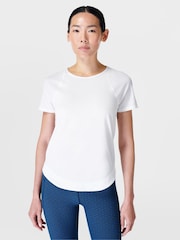Sweaty Betty White Breathe Easy T-Shirt - Image 1 of 7