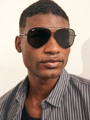 Ray-Ban Reverse Rbr0101S Pilot Black Sunglasses - Image 1 of 9