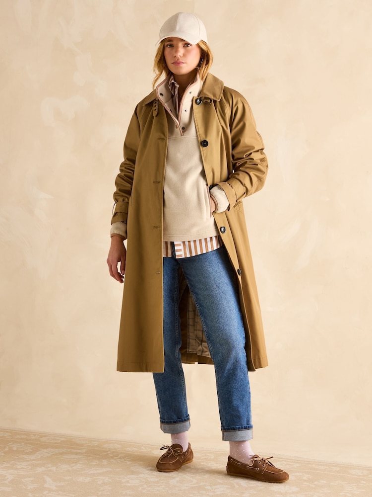 Joules Lulworth Beige Funnel Neck Fleece - Image 5 of 7
