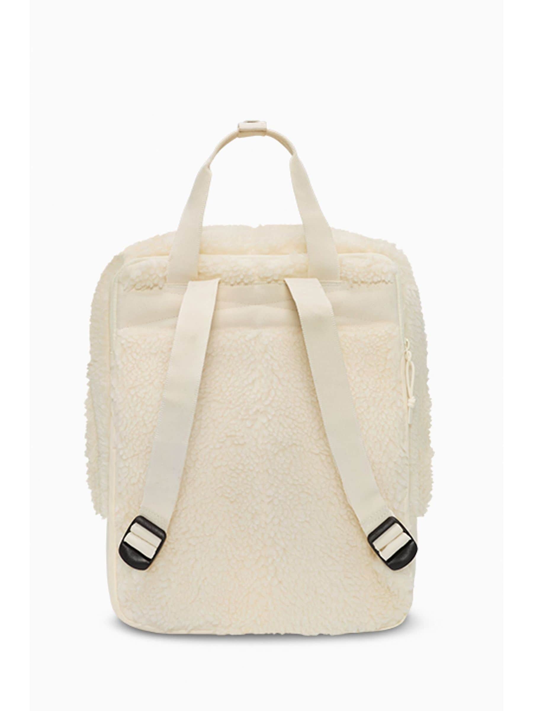 Buy Converse Cream Small Sherpa Square Backpack from Next USA