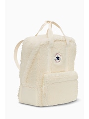 Converse Cream Small Sherpa Square Backpack - Image 7 of 10