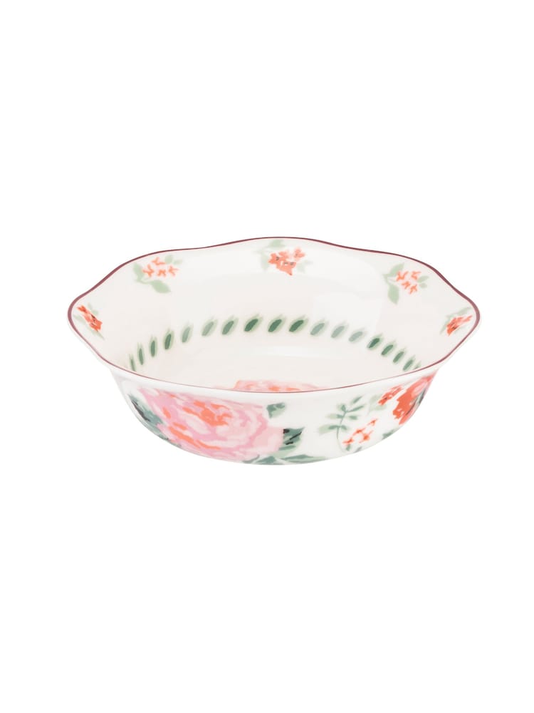 Cath Kidston Pink Archive Rose Set of 4 Cereal Bowls - Image 2 of 3