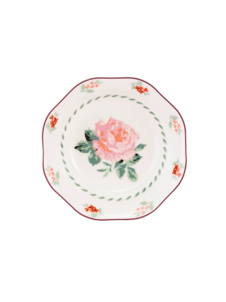 Cath Kidston Pink Archive Rose Set of 4 Cereal Bowls - Image 3 of 3