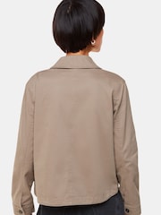 Whistles Brown 100% Cotton Casual Marie Jacket - Image 2 of 5