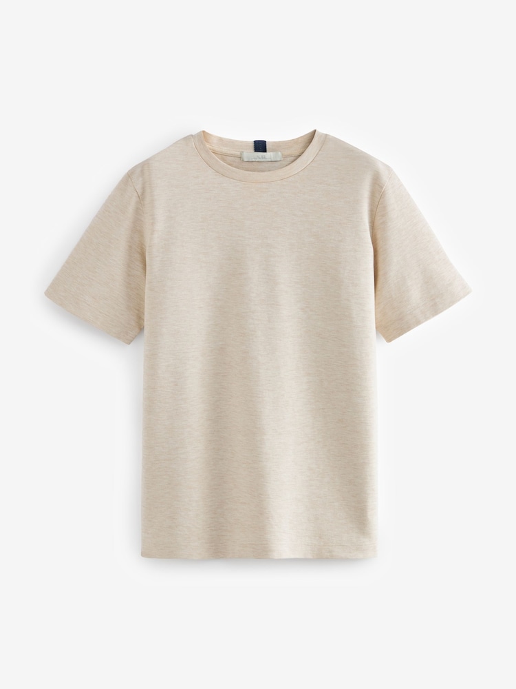 Oatmeal Short Sleeve Heavyweight T-Shirts 2 Pack - Image 5 of 7