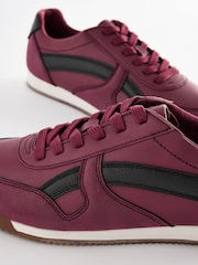 Berry Red Forever Comfort® Retro Lace-Up Trainers - Image 7 of 9