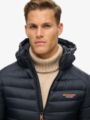 Superdry Blue Hooded Fuji Padded Jacket - Image 3 of 7