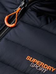 Superdry Blue Hooded Fuji Padded Jacket - Image 4 of 7