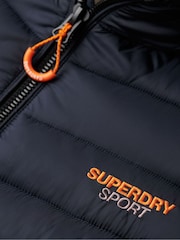 Superdry Blue Hooded Fuji Padded Jacket - Image 7 of 7