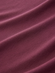 Wine/Ecru/Grey TENCEL™ Long Sleeve Tops 3 Pack - Image 10 of 11
