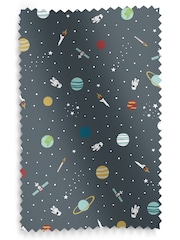 Sophie Allport Teal Blue Space Made to Measure Roller Blinds - Image 6 of 6
