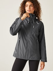Regatta Grey Womens Birchdale Colour Block Waterproof Jacket - Image 1 of 1
