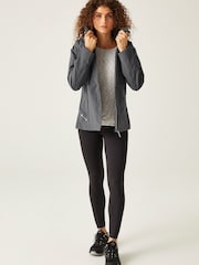 Regatta Grey Womens Birchdale Colour Block Waterproof Jacket - Image 3 of 9
