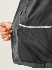 Regatta Grey Womens Birchdale Colour Block Waterproof Jacket - Image 4 of 9