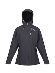 Regatta Grey Womens Birchdale Colour Block Waterproof Jacket - Image 7 of 9