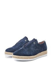 Schuh Felicie Gold Trainer Style Espadrille Shoes - Image 2 of 4