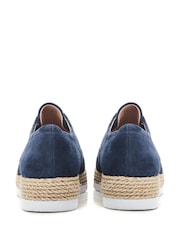 Schuh Felicie Gold Trainer Style Espadrille Shoes - Image 3 of 4
