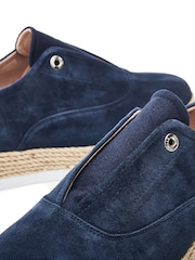 Schuh Felicie Gold Trainer Style Espadrille Shoes - Image 4 of 4
