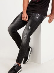 Alessandro Zavetti Leonelli Slim Fit Denim Black Jeans - Image 3 of 4