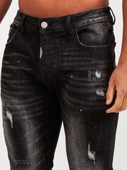 Alessandro Zavetti Leonelli Slim Fit Denim Black Jeans - Image 4 of 4
